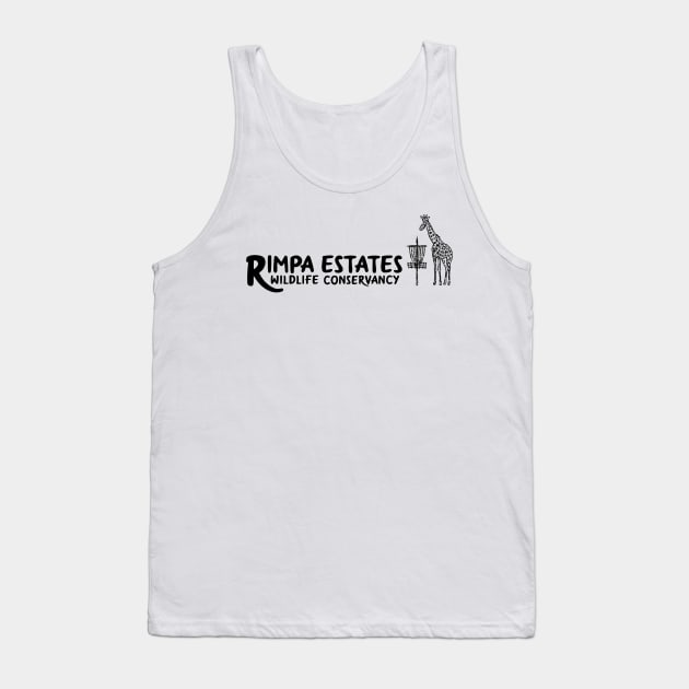 Rimpa Disc Golf, BLACK PRINT Tank Top by Uberfy